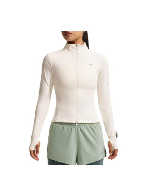 Nike (WMNS) Nike Swift Dri-Fit Full Zip Jacket Asia Sizing 'Light Bone Sail' IM7537-133
