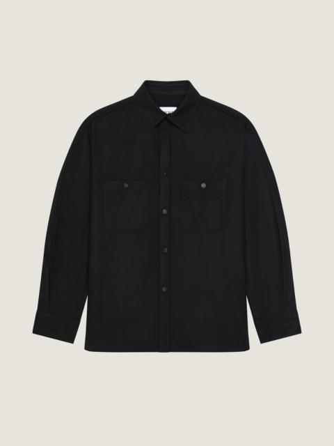 Givenchy COUTURE SEAM OVERSHIRT IN FLANNEL
