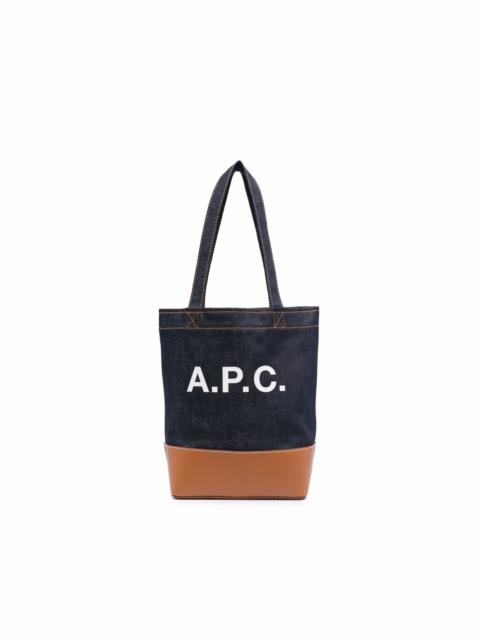 A.P.C. logo-printed tote