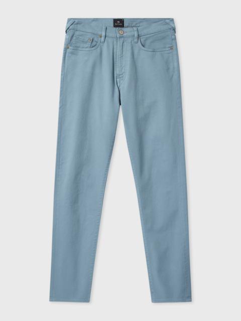 Paul Smith Slim Tapered-Fit Light Blue Garment-Dyed Jeans