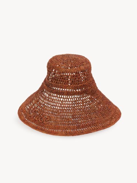 Chloé THE CHLOÉ RAFFIA CAPELINE HAT