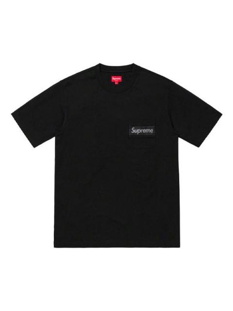 Supreme Supreme SS19 Mesh Stripe Pocket Black Tee SUP-SS19-637
