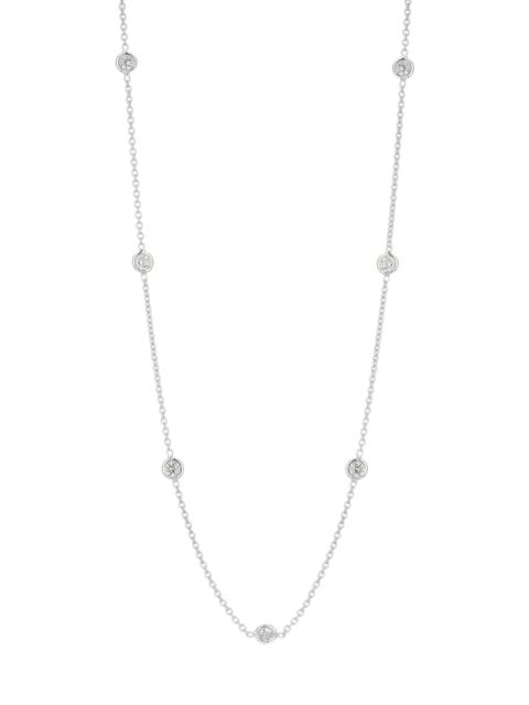 ROBERTO COIN Women's 18K White Gold & 0.7 TCW Diamond Station Necklace - White Gold