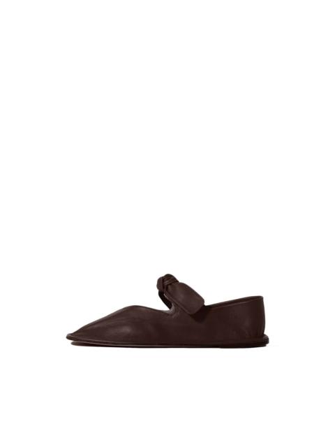 HEREU Llasada bow-detail square-toe ballet flat