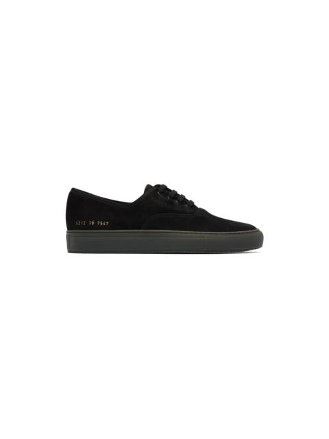 Common Projects Black Four Hole Sneakers