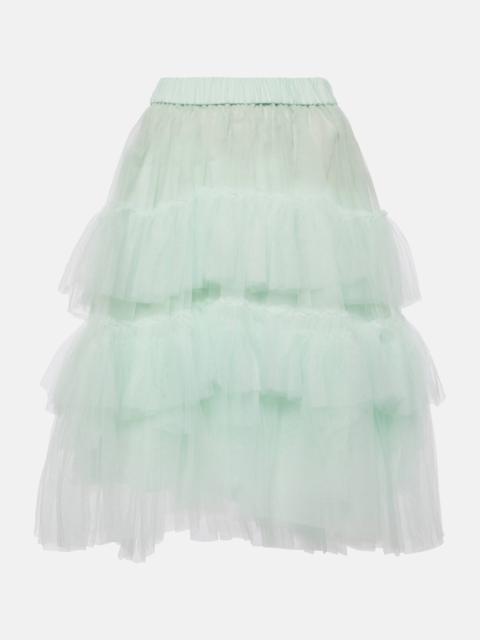 Tulle midi skirt