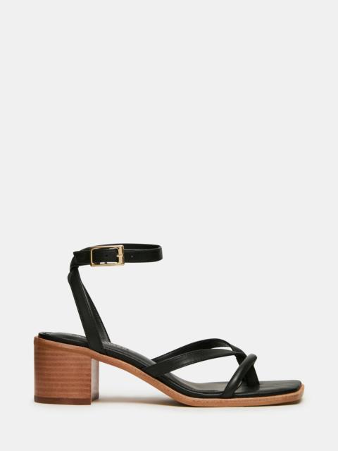 STEVE MADDEN TILLY BLACK LEATHER