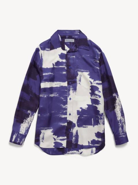 BALENCIAGA Women's Paintbrush Shirt in Blue