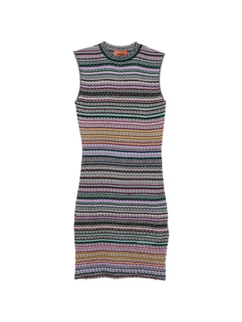 Missoni striped-pattern mini dress