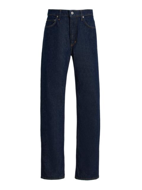 Citizens of Humanity Zurie Stretch High-Rise Straight-Leg Jeans dark wash