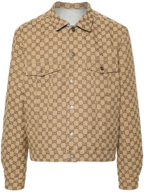 GUCCI GG-canvas reversible denim jacket