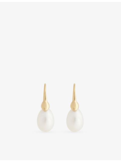 HEAVEN MAYHEM Odette 18ct Gold-Plated Pearl Earrings