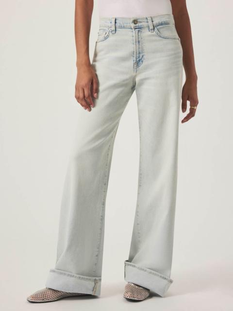 Splendid Light Wash Slim Palazzo Jean