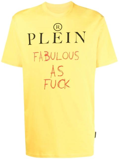 PHILIPP PLEIN slogan print T-shirt