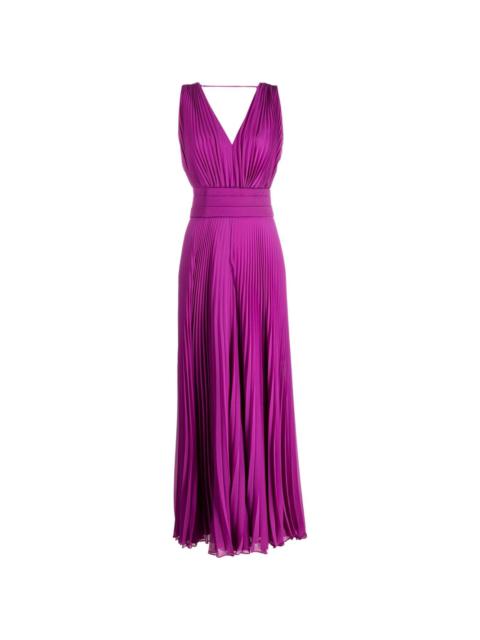 Max Mara pleated long dress