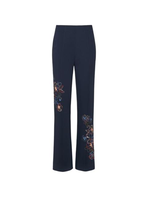 Cinq à Sept Kingsley blooming linework trousers