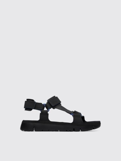 CAMPER Oruga Black sporty strap sandal for men