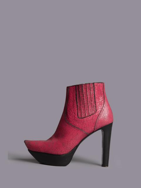R13 POINTY TOE PLATFORM HEELED BOOT
