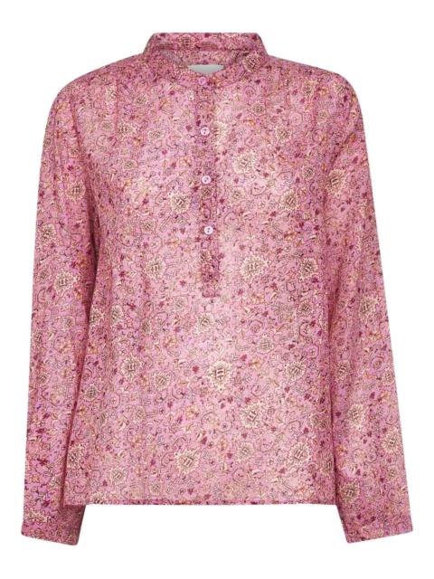 Isabel Marant Étoile Maria floral-print band-collar shirt