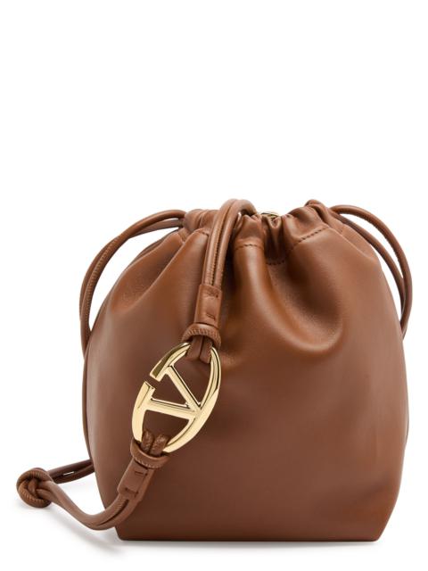 VLogo Pouf leather shoulder bag
