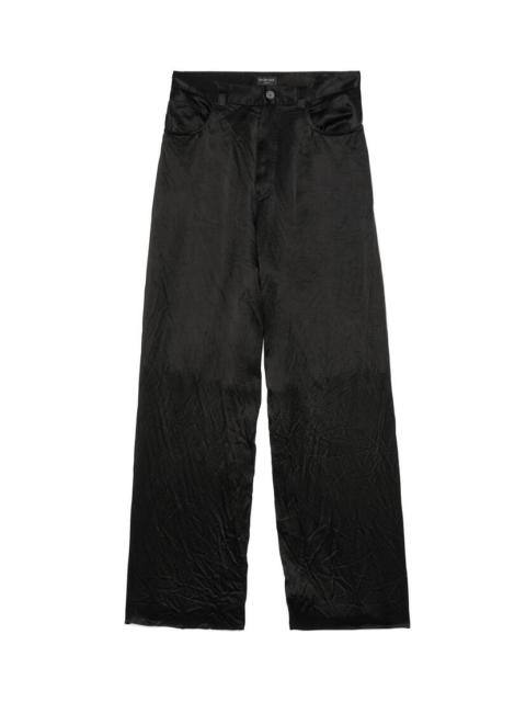 Super Destroyed Baggy Pants in Black