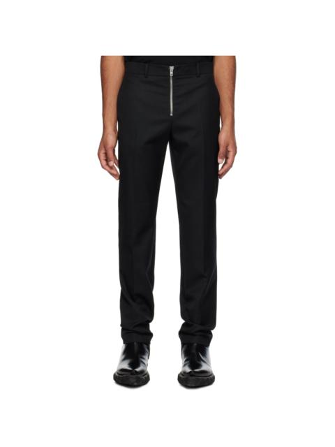 Black Zip Trousers