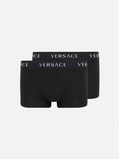 VERSACE Logo Low Rise Trunks Bi-Pack