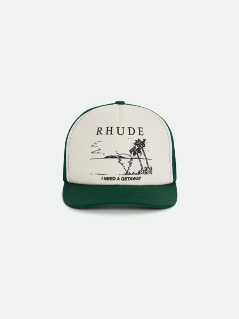 Rhude I NEED A GETAWAY TRUCKER HAT