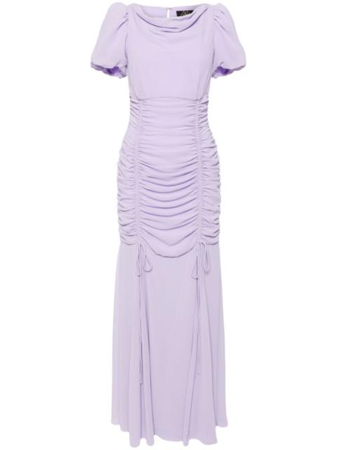 De La Vali Amandine ruched maxi dress