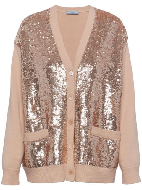 Prada sequinned cashmere cardigan