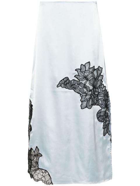 GANNI SATIN LACE SKIRT | suitnegozi | REVERSIBLE
