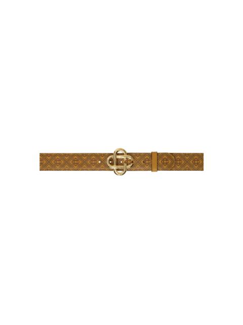 CASABLANCA Tan Monogram CC Belt