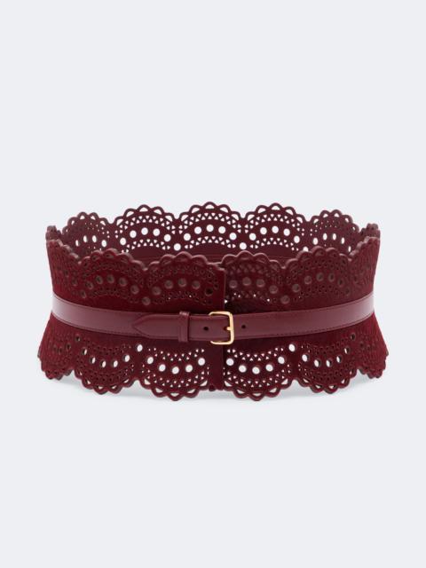 Alaïa Leather corset belt