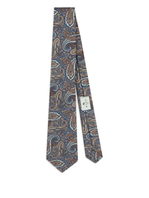 Etro Etro Jacquard Floral Paisley Tie