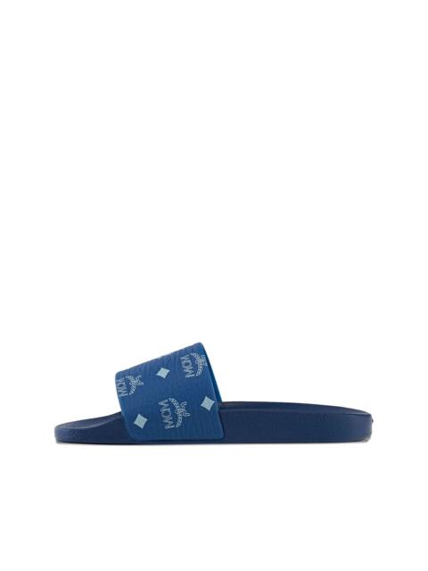MCM monogram-print slides