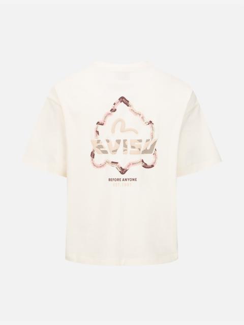 EVISU OUTLINE GODHEAD PRINT T-SHIRT