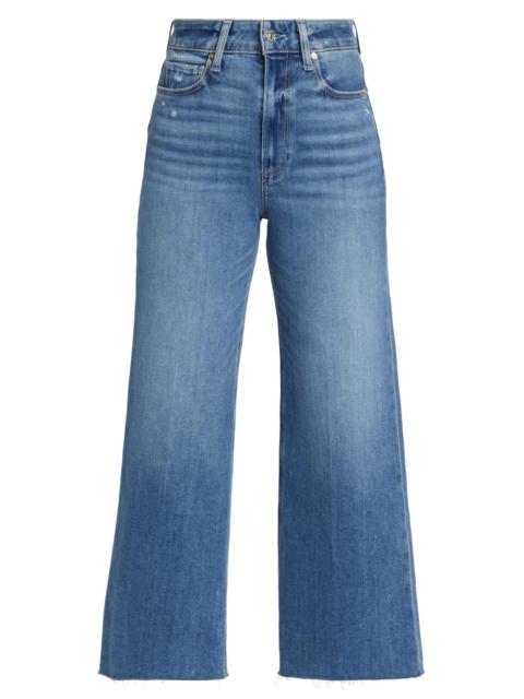 PAIGE Women's Anessa Cropped Straight-Leg Jeans - Rock Show Distressed