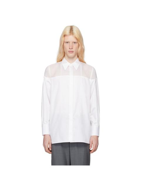 Helmut Lang White Tux Shirt