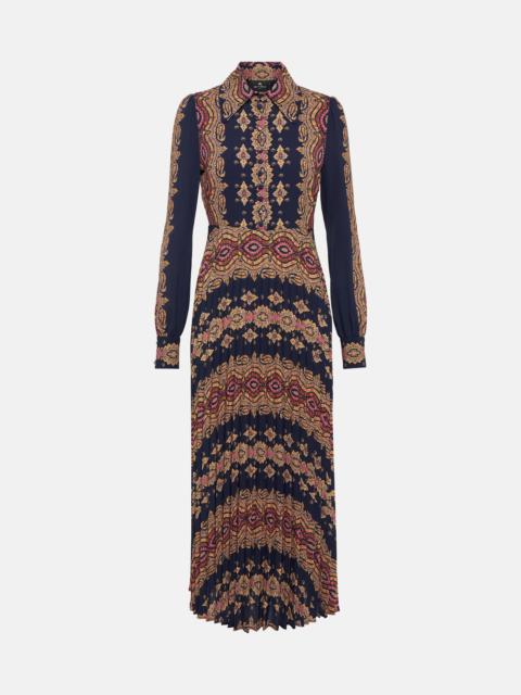 Paisley jersey shirt dress