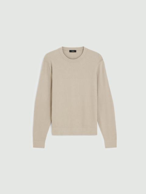 Theory Riland Crewneck Sweater in Light Bilen