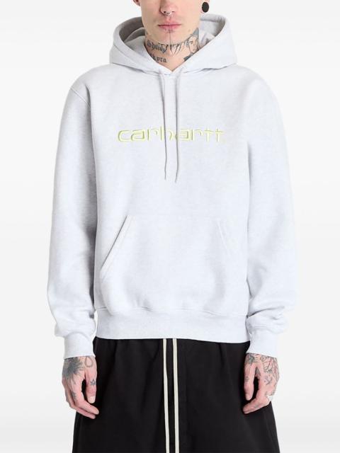 Carhartt logo-embroidered hoodie sweatshirt