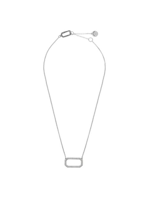 ALLSAINTS rectangle-frame crystal necklace
