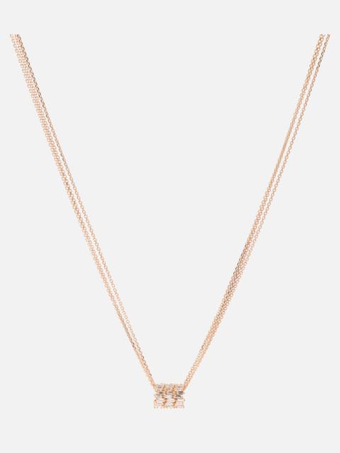 SUZANNE KALAN 18kt rose gold necklace with diamonds