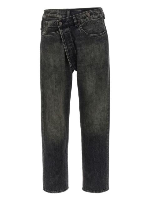 R13 crossover five-pocket jeans