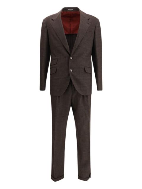 Brunello Cucinelli check-pattern suit