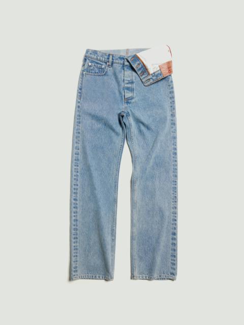 Asymmetric Waist Jeans