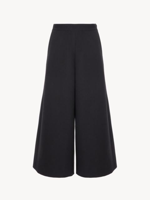 Chloé WIDE-LEG TAILORED PANTS IN WOOL CRÊPE