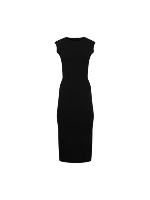 JACQUEMUS Gathered Fitted Midi Dress