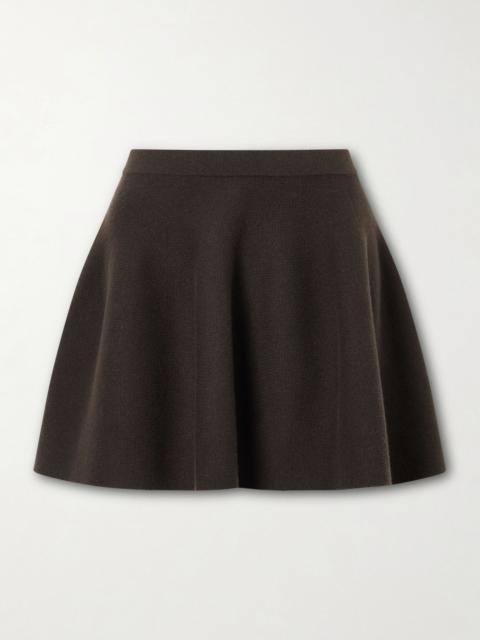 LISA YANG Wren cashmere mini skirt Brown