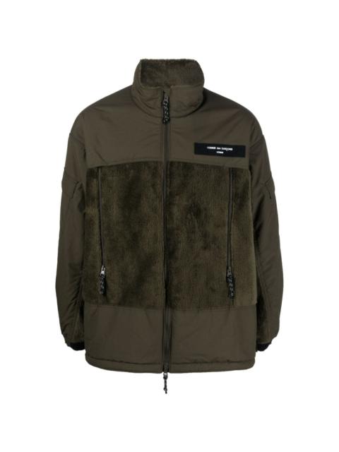 Sherpa logo-patch jacket